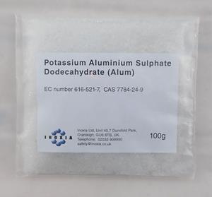 Potassium aluminium sulphate dodecahydrate (alum) 100g
