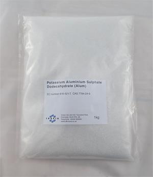 Potassium aluminium sulphate dodecahydrate (alum) 1kg