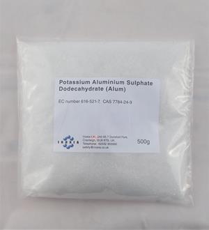 Potassium aluminium sulphate dodecahydrate (alum) 500g