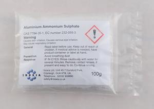 Aluminium ammonium sulphate 100g