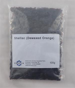Shellac (dewaxed orange) 100g