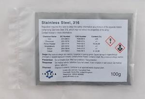 Stainless steel, 316 100g