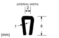 Flexible edge trim dimensions